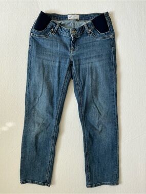 GAP Maternity Cheeky Jeans 26/2R Medium Wash Stretch Straight Leg